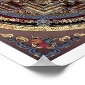 Kalachakra Mandala A Poster (Ecke)