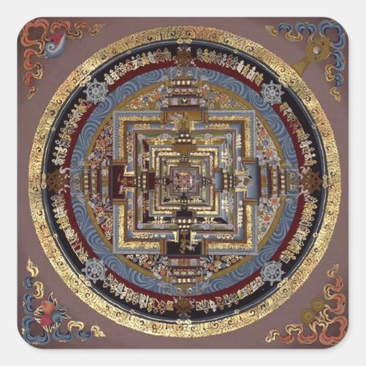 Kalachakra Mandala A Stickers (Vorderseite)