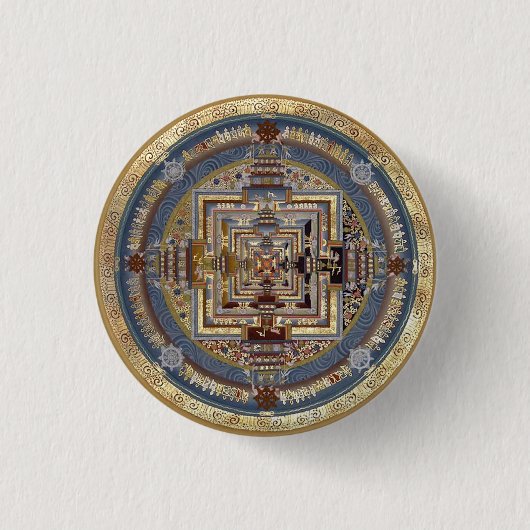 Kalachakra Mandala B Button (Vorderseite)