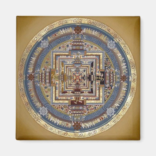 Kalachakra Mandala B Magnet (Vorne)