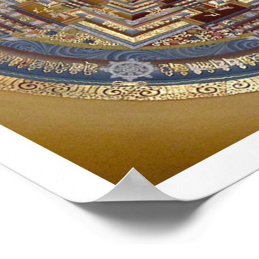 Kalachakra Mandala B Poster (Ecke)