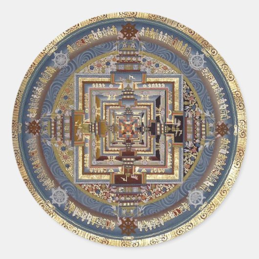 Kalachakra Mandala B Stickers (Vorderseite)