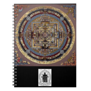 Kalachakra Mandala ein Notizbuch Notizblock