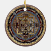Kalachakra Mandala eine Verzierung Keramikornament (Hinten)