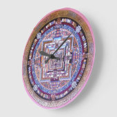 Kalachakra Mandala Große Wanduhr (Winkel)