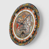 Kalachakra Mandala Große Wanduhr (Winkel)