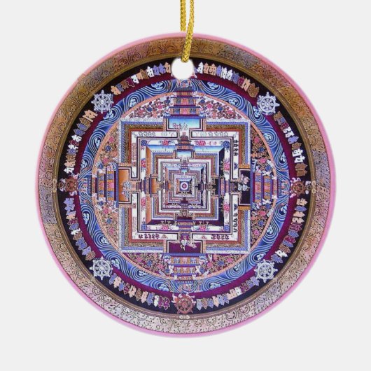 Kalachakra Mandala Keramikornament (Vorne)