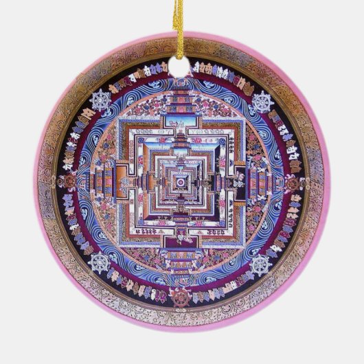 Kalachakra Mandala Keramikornament (Hinten)