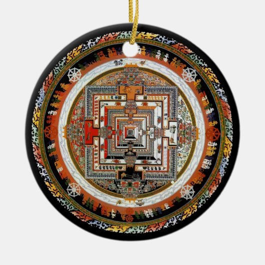 Kalachakra Mandala Keramikornament (Vorne)