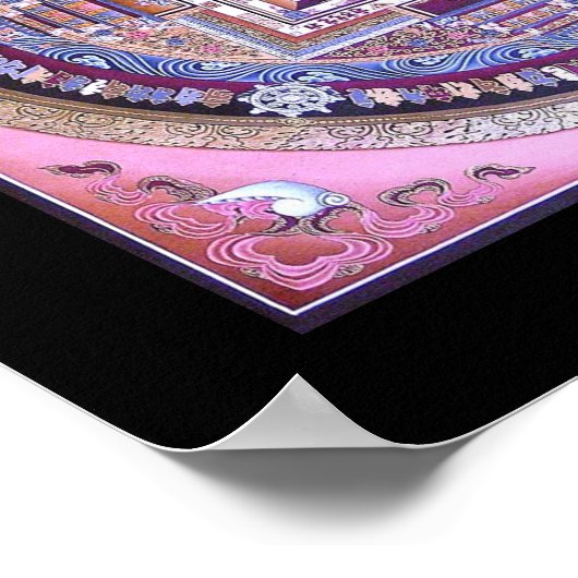 Kalachakra Mandala Poster (Ecke)