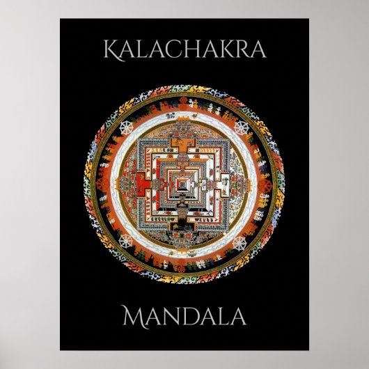 Kalachakra Mandala Poster (Vorne)