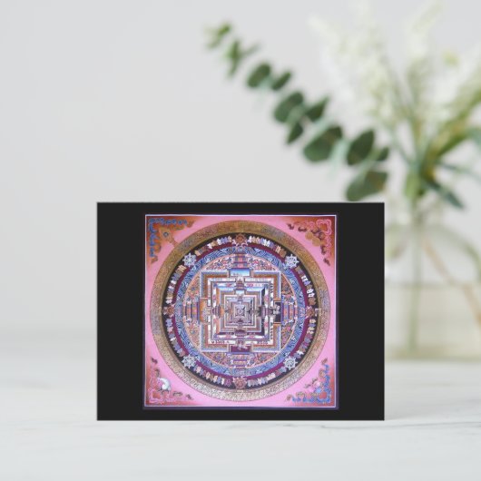 Kalachakra Mandala Postkarte (Stehend Vorderseite)