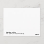 Kalachakra Mandala Postkarte (Rückseite)