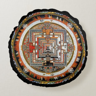 Kalachakra Mandala Rundes Kissen