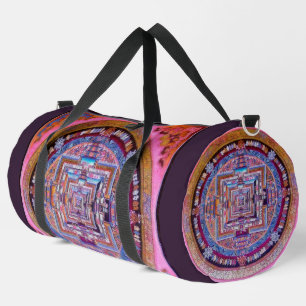Kalachakra Sera Mandala in Rosa Duffle Bag