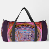Kalachakra Sera Mandala in Rosa Duffle Bag (Vorderseite)