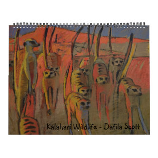 Kalahari-wild lebende Tiere - Kalender