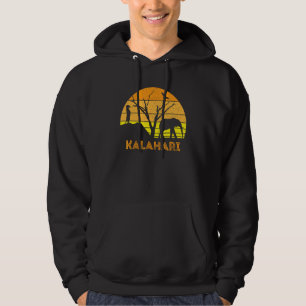 Kalahari Wüste Elephant Meerkat Sunset Safari Afr Hoodie