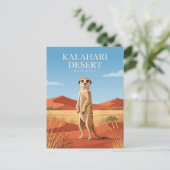 Kalahari-Wüste Südafrika Postkarte (Stehend Vorderseite)