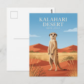 Kalahari-Wüste Südafrika Postkarte (Vorne/Hinten)