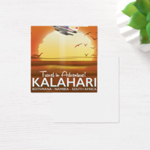 Kalahari-Wüsten-Abenteuer-Reiseposter