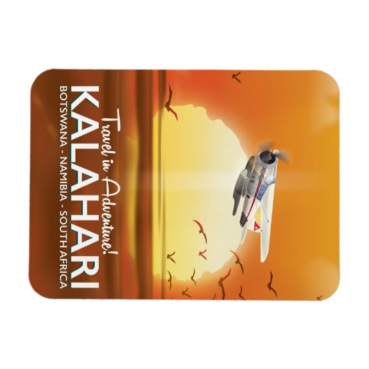 Kalahari-Wüstenabenteuerposter Magnet (Horizontal)