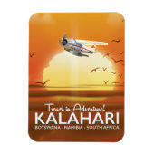 Kalahari-Wüstenabenteuerposter Magnet (Vertikal)