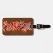 Kalaheo Hawaiian Hibiskus Tapa Gepäckanhänger (Vorderseite horizontal)