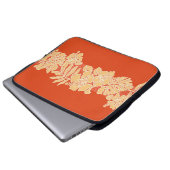 Kalaheo Hawaiian Hibiskus Tapa Laptop Wetsuit Bag Laptopschutzhülle (Vorne Knopf)