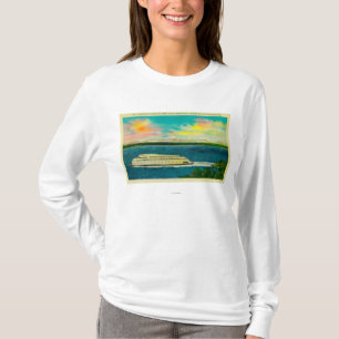 Kalakala Fähre, Puget Sound, olympische Berge T-Shirt