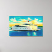 Kalakala Ferry, die weltweit erste Streamlinie Leinwanddruck (Vorderseite)