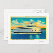 Kalakala Ferry, die weltweit erste Streamlinie Postkarte (Vorne/Hinten)