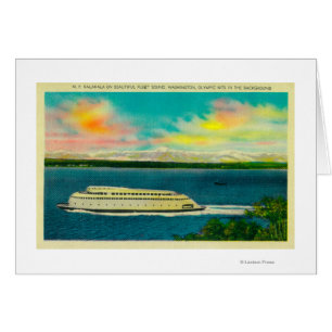 Kalakala Ferry, Puget Sound, olympische Berge