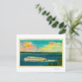 Kalakala Ferry, Puget Sound, olympische Berge Postkarte (Stehend Vorderseite)