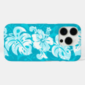 Kalakaua Border Hawaiian Hibiskus Türkis Case-Mate iPhone Hülle (Rückseite (Horizontal))