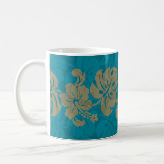 Kalakaua Hawaiian Hibiskus Border KL303 Kaffeetasse (Links)
