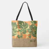Kalakaua Hawaiian Hibiskus Monogram Beach Bag Tasche (Rückseite)