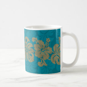 Kalakaua Hawaiian Hibiskus-Rand KL303 Kaffeetasse