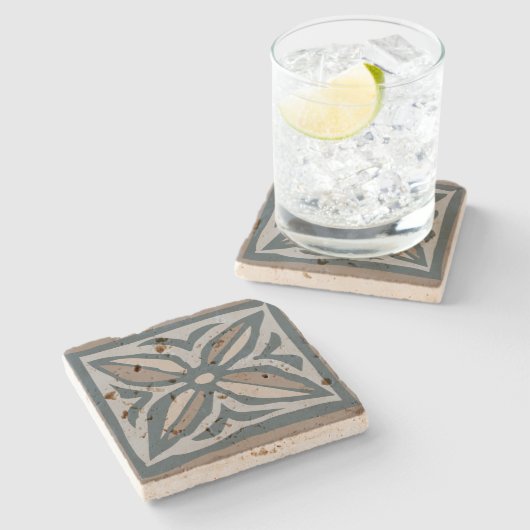 Kalakaua Hawaiian Tropical Tapa KL302 Steinuntersetzer (Seitenansicht)