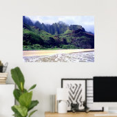 Kalalau Beach Print Poster (Heimbüro)