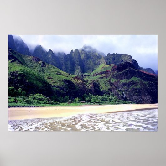 Kalalau Beach Print Poster (Vorne)