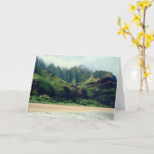 Kalalau Beach & Waterfall Karte (Gelbe Blume)