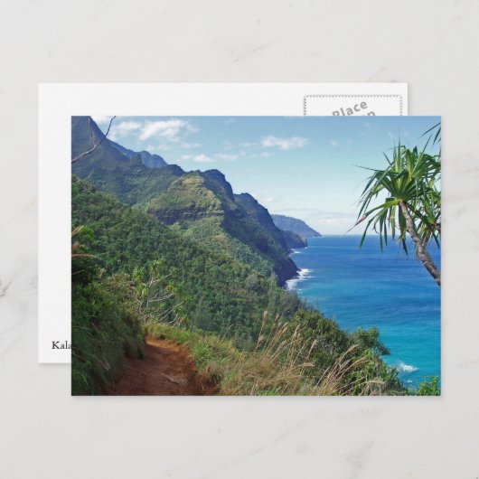 Kalalau-Pfad Postkarte (Vorne/Hinten)