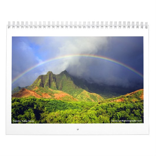 Kalalau Tal-Hawaii-Kalender Kalender (Titelbild)