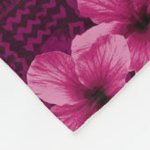 Kalalau Tapa-tropischer hawaiischer Hibiskus Fleecedecke (Ecke)