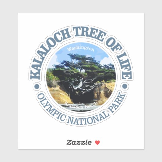 Kalaloch Tree of Life Aufkleber (Blatt)