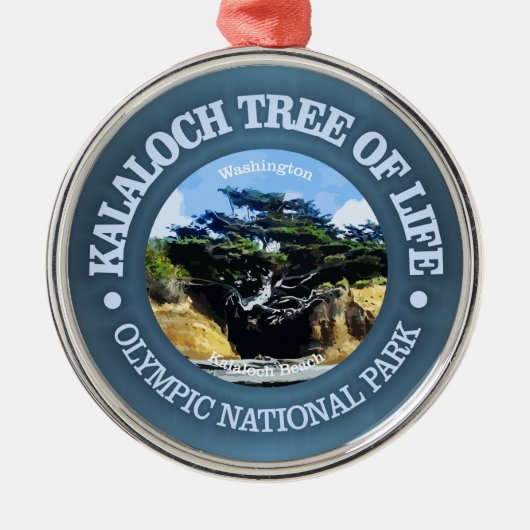 Kalaloch Tree of Life Ornament Aus Metall (Vorne)
