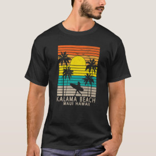 Kalama Beach Maui Hawaii Surfer Girl Women T-Shirt