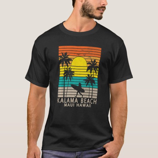 Kalama Beach Maui Hawaii Surfer Girl Women T-Shirt (Vorderseite)