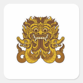 Kalamakara Quadratischer Aufkleber